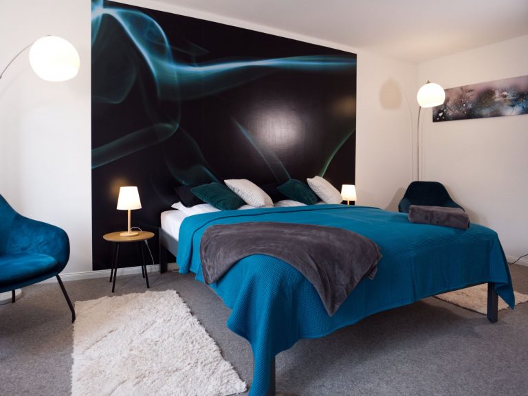 Haupt-Schlafzimmer im Apartment Boulevard XXL.