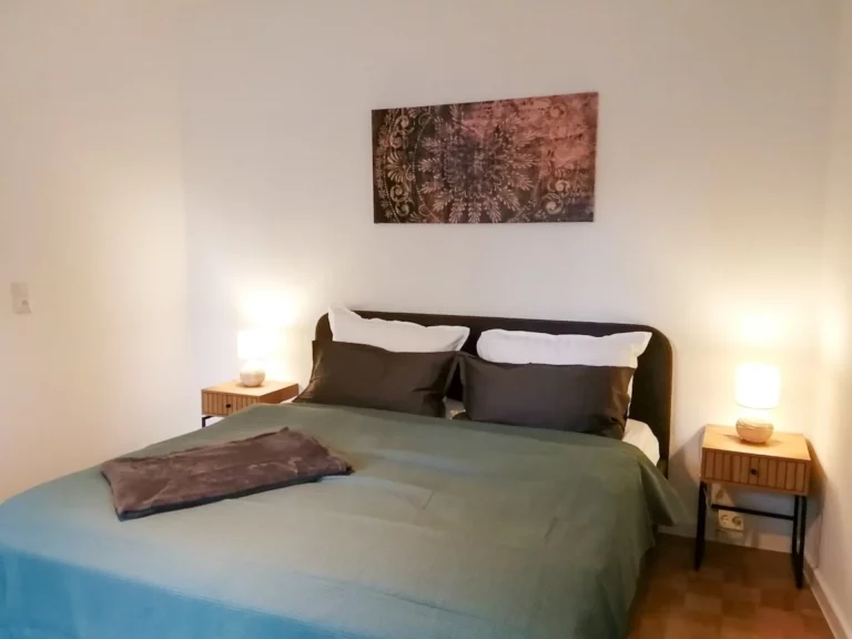 Schlafzimmer im Apartment Südstadt.